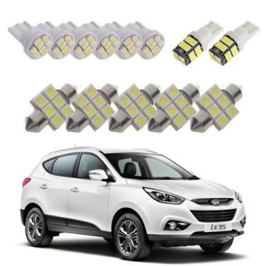 Imagem de Kit De Lampada Led Hyundai Ix35 2015 Teto Placa Ré - BR18