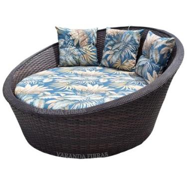 Imagem de Sofá Namoradeira 1.55cm Redonda Chase Jardim Varanda Deck Piscina - Va