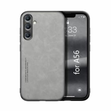 Imagem de Kepuch Silklike Capa para Samsung Galaxy A56 - Case Placa de Metal Embutida - Cinza