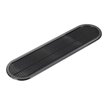 Imagem de PATIKIL Grade de ventilação oval de 25,4 cm, capa de ventilação de plástico com persiana, saída de ar de malha para armário de guarda-roupa, sapato, armário, preto