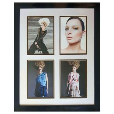 Imagem de Porta Retratos Para Parede 50x40cm Para 4 Fotos Vertical e Horizontal - Saldão