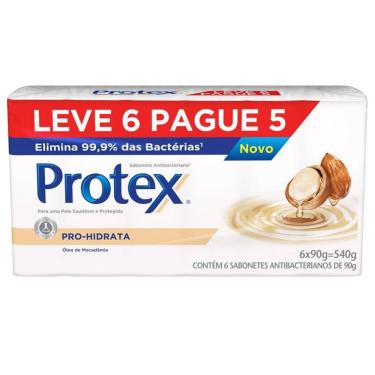 Imagem de Sabonete Protex Antibacteriano Pro-Hidrata 90g Leve 6 Pague 5