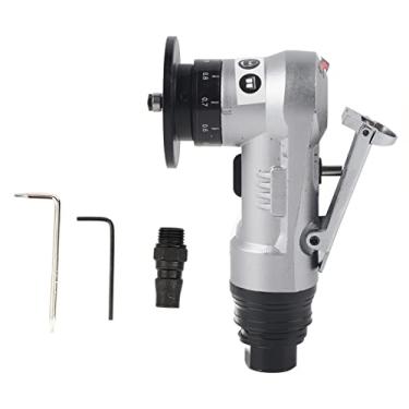 Imagem de MUNEFE Ferramenta de chanfro portátil pneumática, máquina de chanfro alimentada por ar, máquina de chanfro de ar de 45 graus para degustação de chanfro de madeira de metal