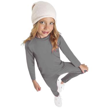 Imagem de Pijama Térmico Infantil Segunda Pele Cinza Fakini