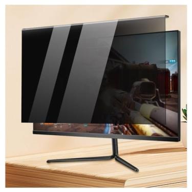 Imagem de HXLXWUSC Tela de privacidade de computador, proteção ocular removível, filtro de luz azul antirreflexo, protetor de tela antiespião, 68 cm, para uso no escritório (27)