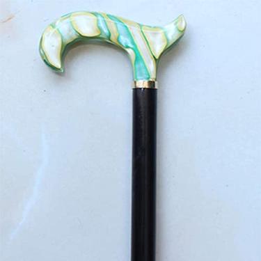 Imagem de LXPYMXDP Bengala dobrável para idosos de madeira maciça