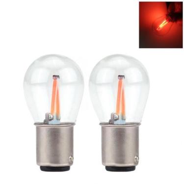 Imagem de Par Lâmpada Led Cob 2 Polos Filamento Vidro Lanterna Freio - Lagos Imp