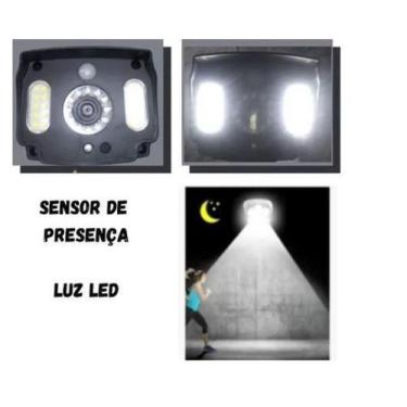Imagem de Câmera Manequim Falsa Painel Solar Luz Led Piscando Sensor - Sa, Songl