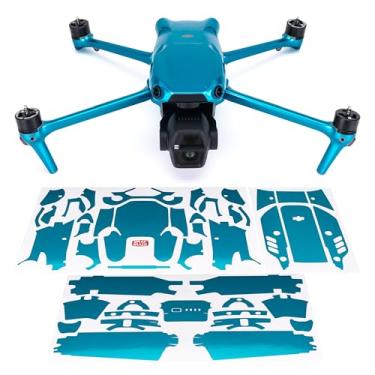 Imagem de WRAPGRADE Adesivo decalque de pele compatível com DJI Air 3S (azul caribenho)