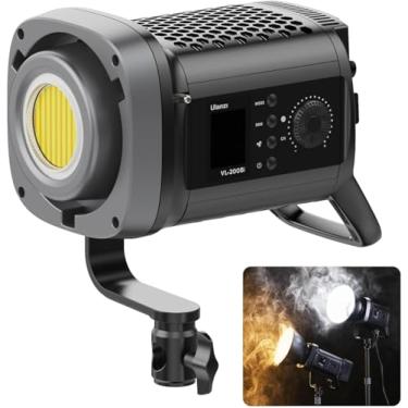 Imagem de ULANZI VL-200Bi 200W luz de estúdio bicolor, luz de preenchimento COB, iluminação de saída contínua com controle de APP, 2700K-6500K, 6 cenas, montagem Bowens