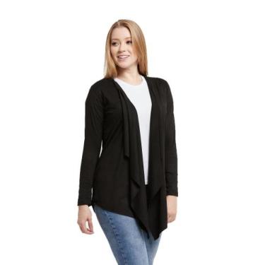 Imagem de Cardigan Feminino Suede Kimono - Konoa, Bege, M, Feminino