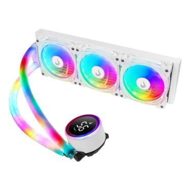Imagem de Water Cooler 360mm Branco Temperatura Argb Intel 1851 / 1700