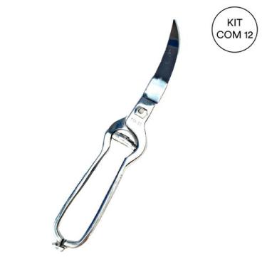 Imagem de Kit 12 Tesoura Forjada Para Trinchar Com Mola 25 Cm NYBC - NYBC Beauty