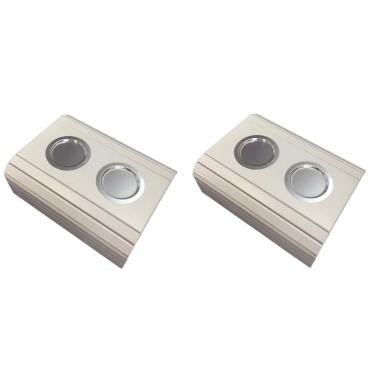 Imagem de Esteiras porta Copo Alumínio para Braço de Sofá 02un Branca