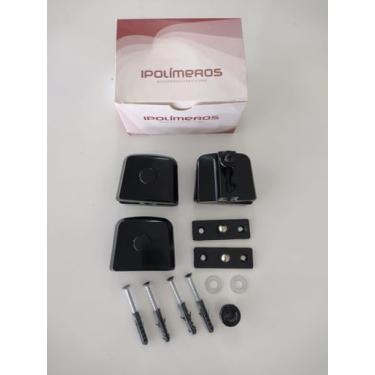 Imagem de Kit 02 Janela pivotante V/A capela de vidro temperado - Ipolímeros (Preto)