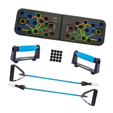 Imagem de simhoa Barra de flexão dobrável para piso antiderrapante, acessórios de fitness, equipamento de treino para treino interno, costas, homens e mulheres