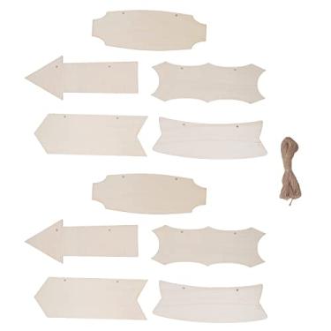 Imagem de Zaweliyo 10pcs Setas de Madeira Parede Decorativa Diy Pendurado Placar de Madeira Poplar Compensado Seguro Artesanato Exclusivo Estilo Vintage