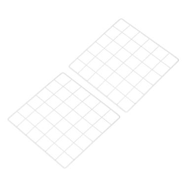 Imagem de PATIKIL Painel de grade de arame de 30,5 x 30,48 cm, 2 unidades, quadros, fotos, fotos, exibição de memorandos, painéis de grade pendurados, organizador de parede, painel decorativo para casa