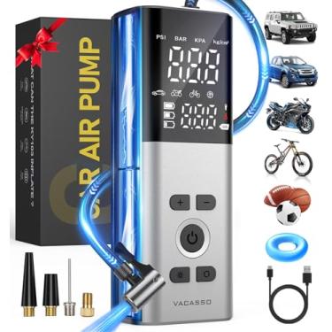 Imagem de Compressor de ar portátil para inflador de pneu, bomba de ar de bolso de 20000 mAh de inflação 5x mais rápida para pneus de carro, bomba de pneu sem fio para carro, SUV, motocicleta, bicicleta, bolas