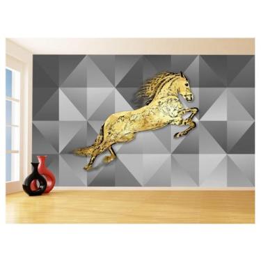 Imagem de Papel De Parede 3D Animais Pop Art Cavalo Cores 3,5M Pxa338 - Você Dec