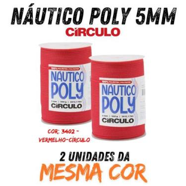 Imagem de Fio náutico poly 5mm 500g kit com 2 un - CIRCULO, 3402 - VERMELHO-CÍRC