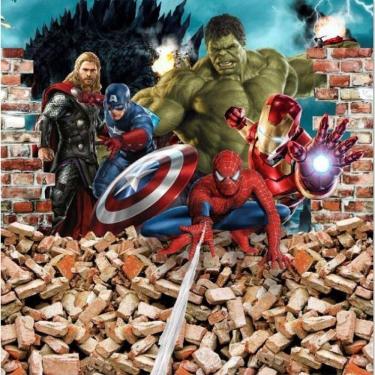 Imagem de Papel De Parede Adesivo Super Heróis Ph1005