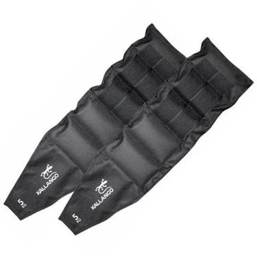 Imagem de Caneleira Kallango Tradicional Nylon Preta 5kg Par - Kallango Ltda