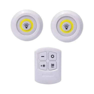 Imagem de Regulável LED Sob a Luz Do Armário Controle Remoto Bateria Operado Bra