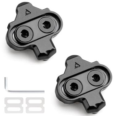 Imagem de GEWAGE Chuteiras de bicicleta de substituição com placas antiderrapantes – Compatível com pedais Shimano MTB SPD (SH51) para homens e mulheres – Conjunto de travas de bicicleta para mountain bike e