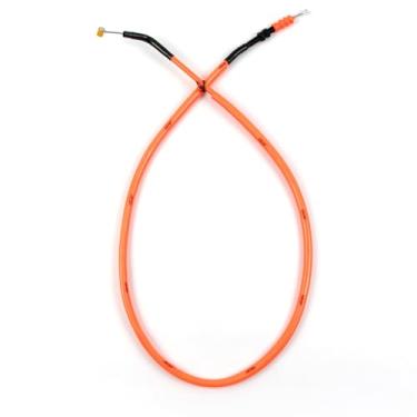 Imagem de Cabo de embreagem Arashi para Kawasaki Z1000 2010-2013, linha de fio inoxidável e acessórios de substituição de motocicleta de borracha peças laranja