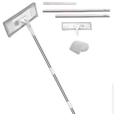 Imagem de TBATM Mops de Limpeza para Pisos um Conjunto, Mop Plano Poderoso com Pano de Fibra Ultra Fina para uso Seco e Molhado, para Parede, Carro,A,501cm