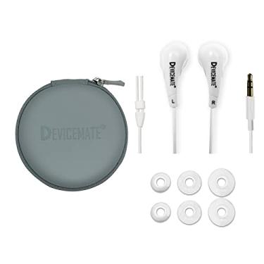 Imagem de Fones de ouvido intra-auriculares duráveis com fio para fones de ouvido - Melhores fones de ouvido para celular, smartphone, tablet, MP4, CD, DVD, notebook, notebook. Capa para fone de ouvido. Dispositivo SD 255, Slate Gray