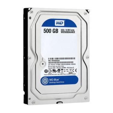 Imagem de HD 500GB WD Blue Sata 16MB Modelo WD5000AAKX - Western Digital