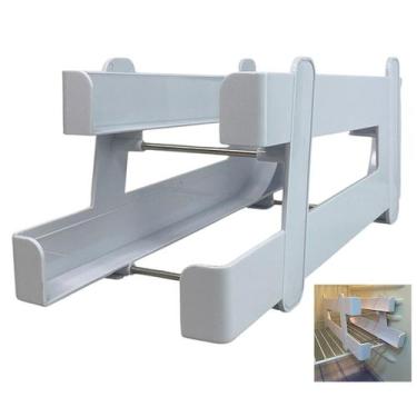 Imagem de Suporte Organizador Geladeira Lata Bebida Despensa Armario Prateleira 