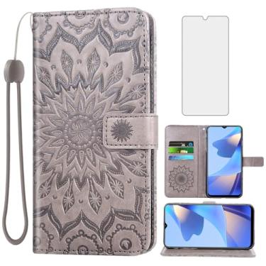 Imagem de Asuwish Capa de telefone para Samsung Galaxy A16 5G/4G carteira com protetor de tela de vidro temperado e couro de girassol capa flip fina suporte para cartão acessórios de celular A 16 16A SM-A166U