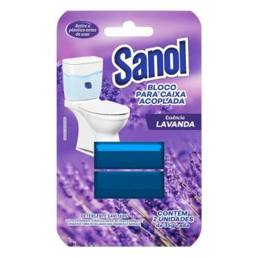 Imagem de Bloco sanitario para caixa acoplada lavanda 2 unidades sanol