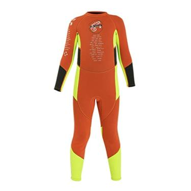Imagem de Vaveren Terno de Neoprene Completo 2,5 Mm para Atividades Aquáticas Infantis, XXL Orange