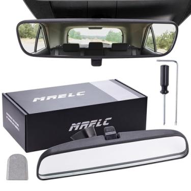 Imagem de Espelho retrovisor de 27 cm, compatível com Wrangler Toyota Corolla Camry Tacoma Ford F150 Focus Kia Optima Soul Sorento Nissan Rogue Altima Honda Civic Accord e mais, tipo de ajuste universal