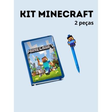 Imagem de Caderneta de anotação Minecraft estudante mini moleskine capa dura caderneta