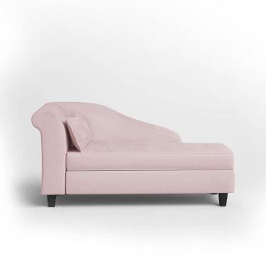 Imagem de Recamier Diva França 1,40m Suede Rosa Bebe - Inova Decor