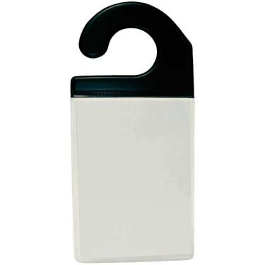 Imagem de Crachá Para Automóvel Pvc Cristal 0,30 Gancho Preto 9X13Cm