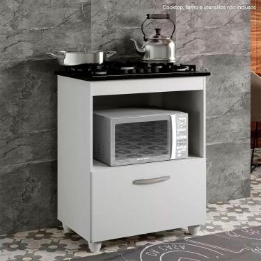 Imagem de Balcão Para Cooktop 1 Porta 1 Nicho 5 Bocas Kaiki Moveis