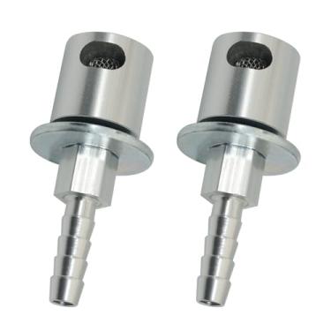 Imagem de Alsoyixia 2 peças de válvula de ventilação de montagem remota para tanques de combustível, peça de substituição da linha de ventilação do tanque, tamanho farpa de 5/40.6 cm, destacável