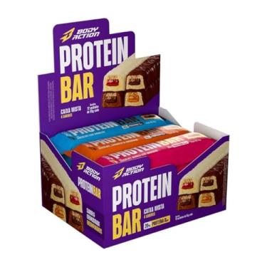 Imagem de Protein Bar Caixa Com 12 Unidades de 55g Mista Bodyaction