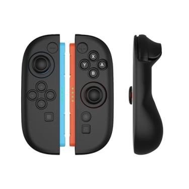 Imagem de IINE Capa protetora para controles de joypad Switch 2, pacote com 2 capas de silicone antiderrapantes, capa de aderência confortável compatível com interruptor, fácil instalação (traseira inclinada