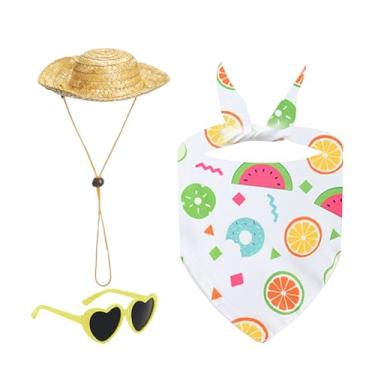 Imagem de Fantasia Para Gansos de Varanda,Fantasias Adoráveis Para Figuras De Gansos | Tema Praia Óculos De Sol Chapéu De Palha Para Piscina Casamento À Beira-Mar Jardim