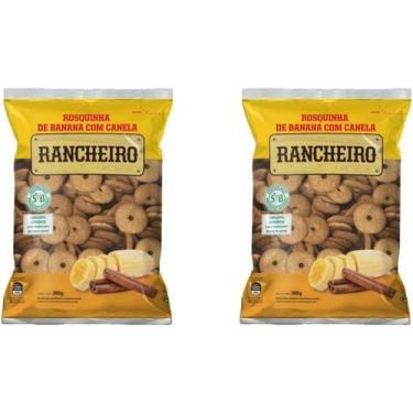 Imagem de kit com 2 Rosquinha Rancheiro Banana e Canela 300g