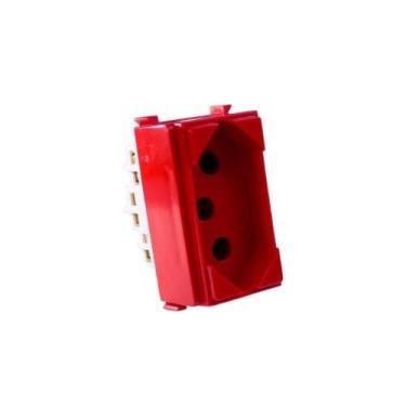 Imagem de Tomada 20a Vermelha - Módulo Linha I9 Ilumi - ILUMI MATERIAIS ELÉTRICO