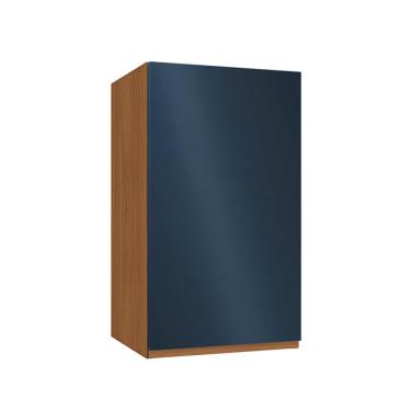 Imagem de Armário Aéreo Valence 1 Porta Canela e Azul 40  cm