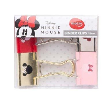 Imagem de BINDER CLIPS 32mm MOLIN MINNIE MOUSE 4 UNIDADES